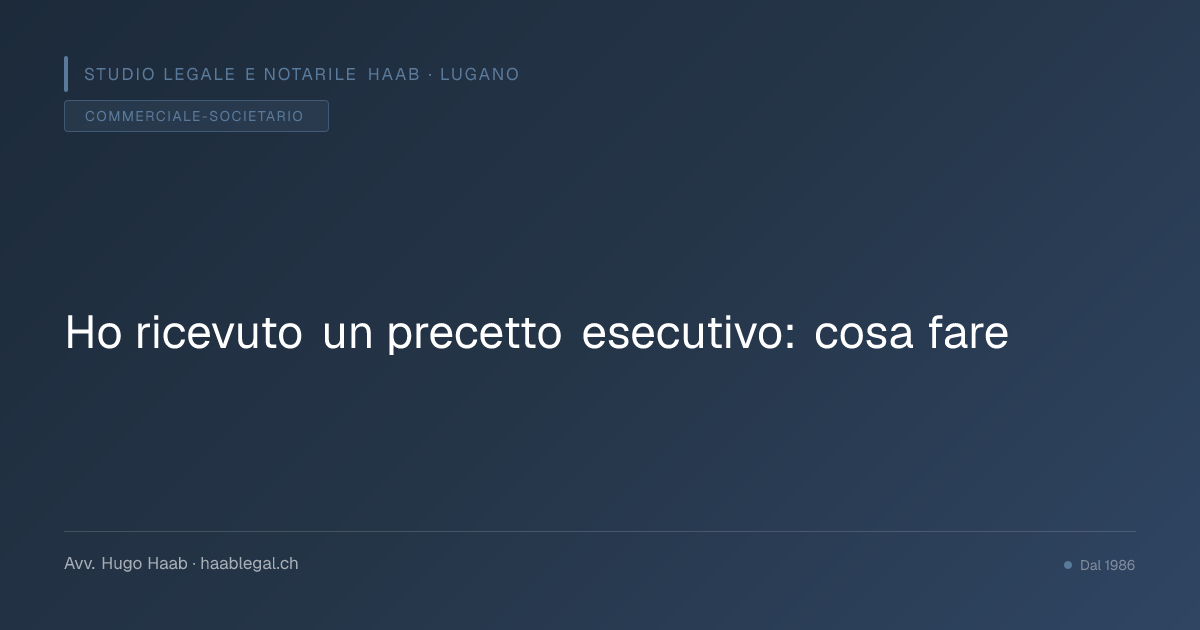 Ho ricevuto un precetto esecutivo: cosa fare